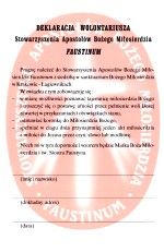 Associazione „Faustinum” - Volontari e membri - Iscrizione – Volontariato